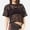 Black, variant on Womens T Shirts Graphic Mesh Cover Up See Through Fishnet Crop Tshirts Top
