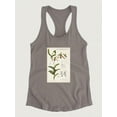 thumbnail image 3 of Orchid Field Notes Iii. Racerback Tank Women -Naomi McCavitt Designs, Female x-Small, 3 of 4