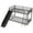 Black, variant on Tcbosik Twin Over Twin Metal Bunk Bed with Slide, Bed Frame with Built-in Ladder and Full-Length Guardrail for Bedroom, Space Saving, White