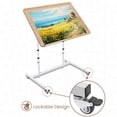thumbnail image 5 of KROFEM Extra Large Rolling Puzzle Table with Wheels, Adjustable Height, Pneumatic Tilt, Fits 1500 Pieces, Portable Puzzle Cart, White, 5 of 5