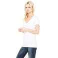 thumbnail image 2 of Women's Jersey Deep V-Neck Short Sleeve T-Shirt, 2 of 3