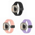 thumbnail image 1 of SOLOLUP (1Pack/3Pack) Silicone Magnetic Band for Apple Watch Bands 45mm 41mm 40mm 44mm 49mm 38mm 42mm for Women Men Elastic Adjustable Sport Band Wristbands Strap for iWatch Ultra 8 7 6 5 4 3 2 1 Nike, 1 of 8