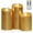 Gold, variant on Battery Operated Candles with Remote, LED Flameless Candles Flickering with Timer, Fake Electric Pillar Candles for Holiday Party Christmas Home Decor, Wavy