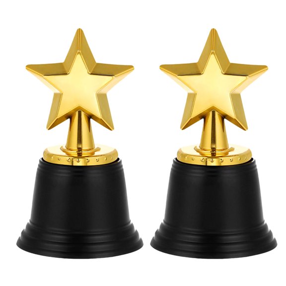 WEUVEB 2Pcs Plastic Sport Trophy Awards for Youth Participation and Achievement