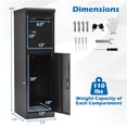 thumbnail image 5 of Dual Compartment Parcel Drop Box Galvanized Steel Code Lock Key Lock, 5 of 10