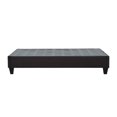 thumbnail image 2 of Pemberly Row Contemporary Wood & Fabric Twin Platform Bed Frame in Gray, 2 of 7