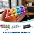 thumbnail image 3 of Keyboard Fidget Toy Keychain Realistic Clicky Keys Colorful Lights Stress Relief Gift For Office School, 3 of 10