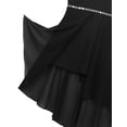 thumbnail image 7 of Zaldita Kids Sparkly Chiffon High Low Dress Flower Girls Wedding Bridesmaid Party Dresses Ball Gown Black 12, 7 of 7