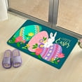 thumbnail image 5 of adviicd Welcome Easter Rabbits Elegant Decorative Doormat, Seasonal Spring Easter Farmhous Holiday Low-Profile Floor Mat Switch Mat For Indoor Outdoor, 5 of 5