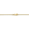 thumbnail image 4 of 14K Yellow Gold chain Cable Diamond-cut 14 in 1.45 mm, 4 of 5