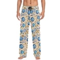 thumbnail image 7 of FORMRS Mens Pajama Pants with Pockets Soft Cotton Sleepwear Lounge Bottoms, Sizes S-2XL, Blue Dice Pattern, 7 of 7