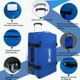 thumbnail image 2 of 3 Piece Softside Luggage Set, Heavy-Duty Water-Resistant Softshell Suitcase with Wheels, 20"/26"/30" Lightweight Rolling Luggage Bag, Blue,TA510, 2 of 8