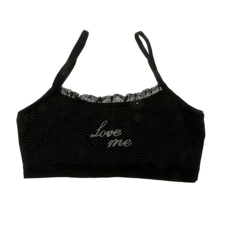 

Sorrowso Girls Cotton Camisoles Sports Bra Top Girl Underwear Teens Training Bra 8-12Year
