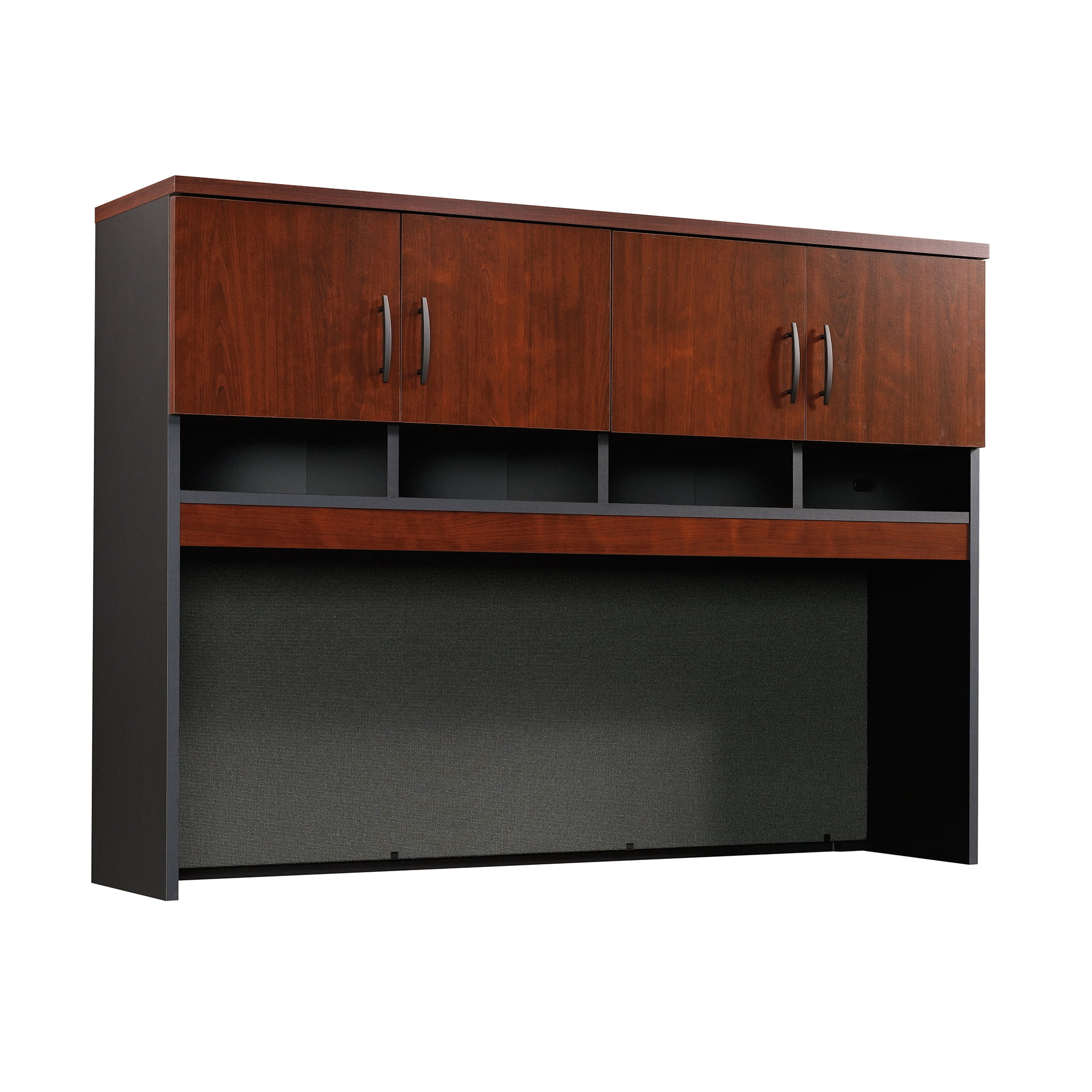 cherry finish credenza