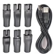 thumbnail image 1 of Remplacement Universel 7 Pcs Câble de Chargeur USB 5V, Compatible avec Tondeuses à Cheveux Électriques, Tondeuses à Barbe, Rasoirs, Instruments de Beauté, Lampes de Bureau, Purificateurs. (Noir), 1 of 6