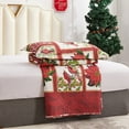 thumbnail image 3 of Green Essen Christmas Quilt Set Twin Size Floral Quilt Set Plaid Patchwork Bedspread Lightweight Coverlet with 2 Pillowcases for Home Decor, 3 of 7