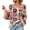 Pink, variant on Crochet Tops for Women Spring Summer Boho Floral Shirts Coverups 2026 Summer Fall Outfits for Women(White,L)