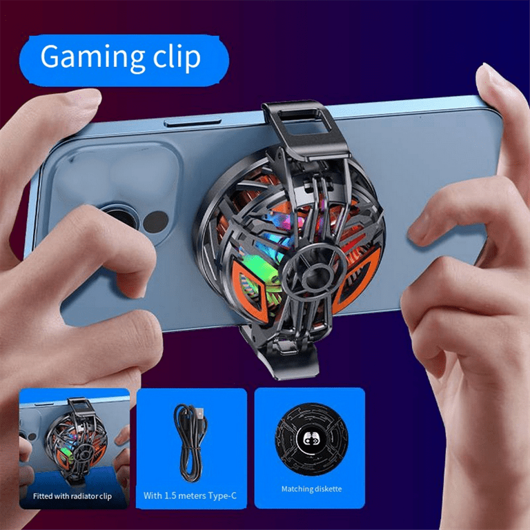 Gt31 Mobile Phone Shift Semiconductor Radiator 3 GT31 Mobile Phone Radiator Cooler Semiconductor Refrigeration Magnetic Live Broadcast Clip Dual- Cooling Fan A - Walmart.com