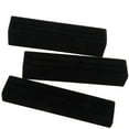 thumbnail image 6 of 3pcs Velvet Jewelry Display Box Cufflinks Storage Tray Case Organizer Black, 6 of 6
