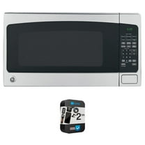 GE GCST20S1WSS 2.0 Cu. Ft. Capacity Countertop Microwave Oven Bundle with 2 YR CPS Enhanced Protection Pack