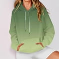 thumbnail image 4 of HomeDM Womens Pullover Hoodie Long Sleeve Comfy Sweatshirt for Women - Green/L, 4 of 7