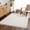 Cream / Gyundyukoru, variant on Hauteloom Noah Calup Living Room, Bedroom Soft Shag Neutral Area Rug - High Shaggy Plush Pile - High Low - Striped Boho Farmhouse - Orange, Beige, Brown, Gray - 7'10" x 10'3"