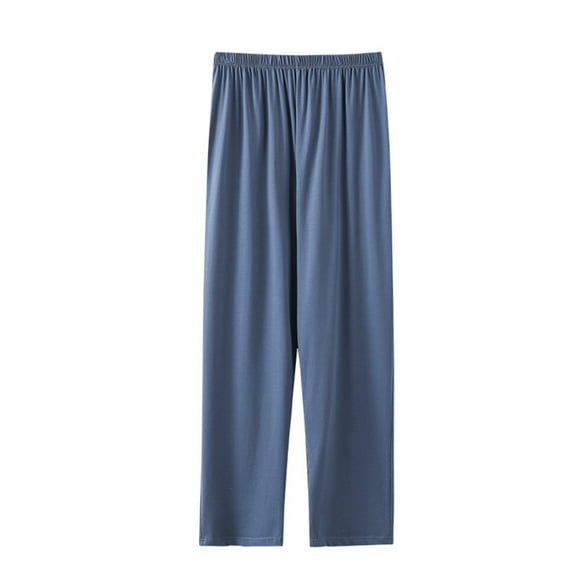 biudgviw Women's Plus Size Pajama Pants Lightweight Elastic High Waisted Wide Leg Soft Comfy Lounge Pants Cozy Pj Bottoms