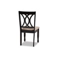 thumbnail image 2 of Baxton Studio Reneau - Chair - solid rubberwood, fabric polyester - sand, espresso brown (pack of 4), 2 of 2