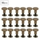 thumbnail image 1 of 50 Unidades 8mm cobre puro cabeza plana Remaches correa de cuero Tornillos kit para Notebook vinculante, 1 of 8