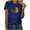 Navy, variant on Black Summer Tops Plus Short Sleeve Shirts for Women V Neck Women Clothing Tops