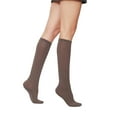 thumbnail image 6 of 3 Pairs Women’s Sheer Knee Massage Socks with Reinforced Toe and Base Stay up Band (Mink), 6 of 9