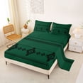 thumbnail image 2 of Erosebridal Retro Aztec Pattern Bed Sheets,Vintage Minimalist Style King Sheets For Teens,Green Black 4-Piece, 2 of 6