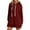 Wine, variant on Arlun Oversized Quarter Zipper Hoodies Dress for Women Warm Loose Comfortable Long Sleeve Pullover Sweatshirts Casual Solid Color Split Hem Drawstring Long Tops with Pocket White XL