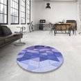 thumbnail image 4 of Ahgly Company Machine Washable Indoor Rectangle Transitional Purple Mimosa Purple Area Rugs, 4' x 6', 4 of 7