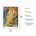 thumbnail image 2 of Ganesha - India - Hindu Lord Ganesh Remover of Obstacles - Vintage Religious Art - Bamboo Fine Art 290gsm Paper Print (Unframed) 18x24in, 2 of 4