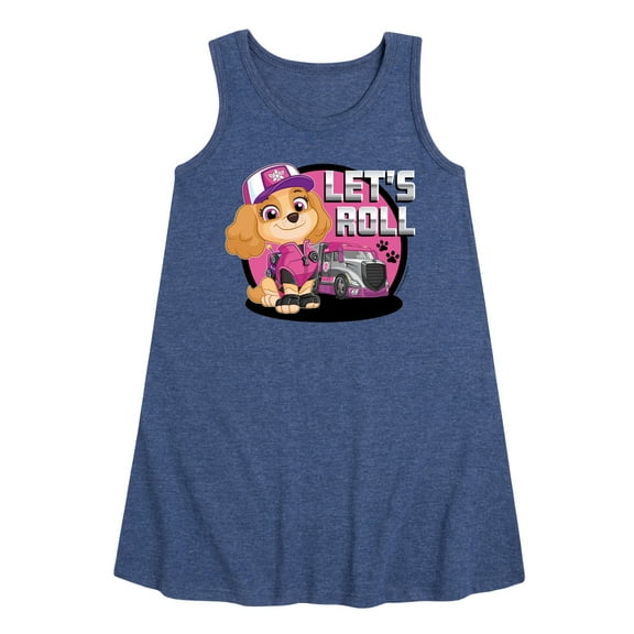 Paw Patrol - Let's Roll Skye - Toddler and Youth Girls A-line Dress