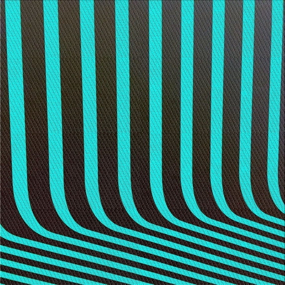 Ahgly Company Machine Washable Indoor Square Transitional Bright Turquoise Blue Area Rugs, 4' Square