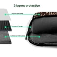 thumbnail image 5 of ZICANCN Laptop Case 14 inch, Vintage Coffee Words Work Shoulder Messenger Business Bag for Women and Men, 5 of 9