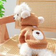 thumbnail image 6 of Lamb Pet Dog Cat Sweater Warm Hoodie Soft Bear Design Comfortable Outfit, 6 of 8