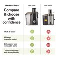 thumbnail image 3 of Hamilton Beach 67601A Powerful 800W Big Mouth Countertop Juice Extractor, Black, 3 of 9