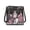 Black Pink Snowman Christmas Print, variant on Bow Goose Snowflake Print Crossbody Purse for Women, PU Leather Shoulder Handbag with Adjustable Strap, Cute Satchel for Holiday, Lovely Gift for Mom Wife Girlfriend