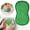 Green, variant on Yellow Kitchen & Bathroom Scrub Sponge, Microfiber Dish & Multi-Surface Cleaning Pad, Non-Scratch, Reusable, 1 Pack