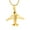 Gold, variant on Airplane pendant cremation jewellery urns for ashes keepsake urn necklace