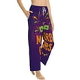 thumbnail image 2 of Daiia Mardi Gras2 Women's Sleep Pant with Pockets and Drawstring,Pajama Pants-Large, 2 of 9