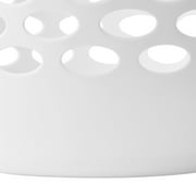 Mainstays Flexible Round Laundry Hamper, White Plastic