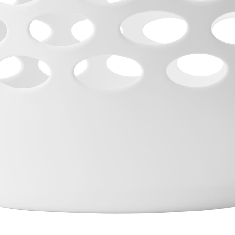 Mainstays Flexible Round Laundry Hamper, White photo 4