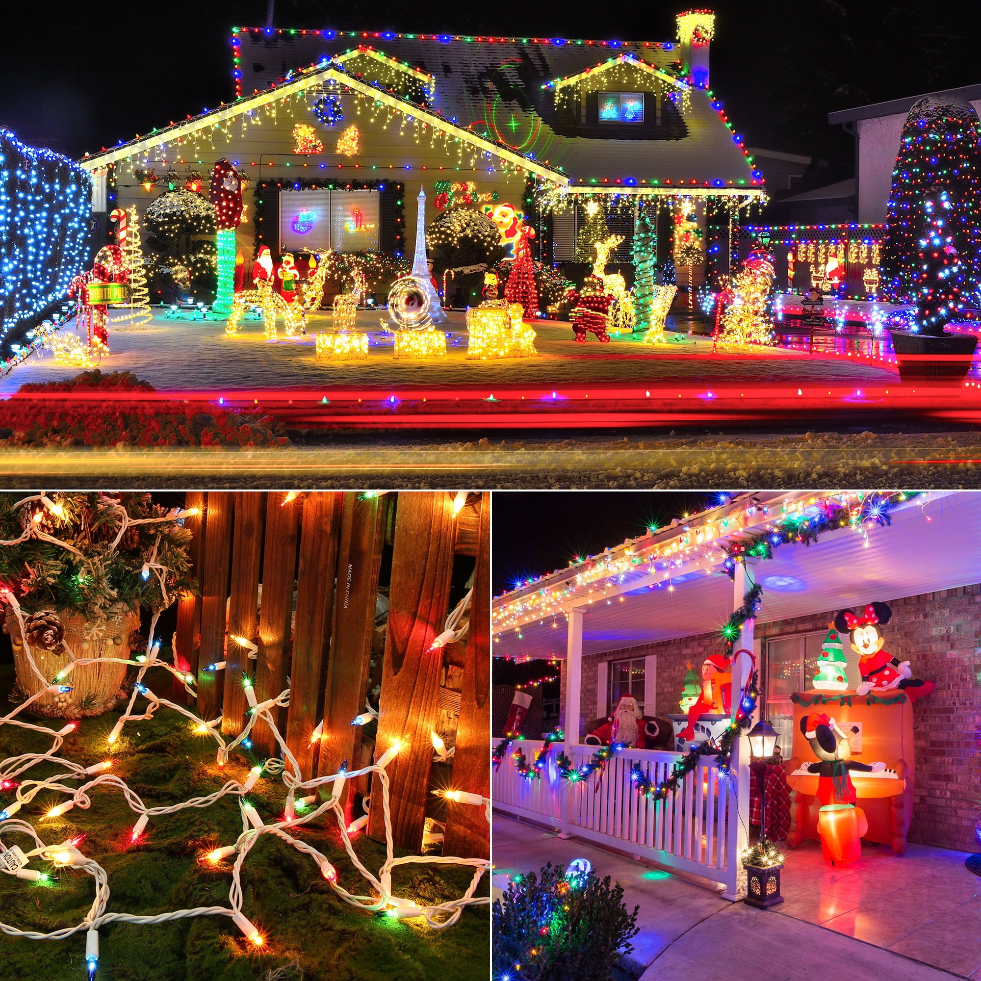 Jujubean Christmas Decoration Lights with Remote & Timer, 10FT 20 LED Warm  White String Lights, Ligh…See more Jujubean Christmas Decoration Lights