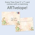 thumbnail image 2 of Tree-Free Greetings Christmas Greeting Card 2 Pack, 5x7, Peace Every Day (GT65421), 2 of 6