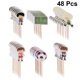 thumbnail image 4 of EeaseMX 48 piezas de adornos para tartas con temática de fútbol para niños, para fiestas infantiles, cupcakes, decoración para tartas de cumpleaños y fiestas familiares., 4 of 7