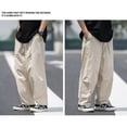 thumbnail image 3 of Pantalones Casuales Sueltos De Algodón Para Hombre, 3 of 8
